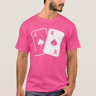Herren Damen Retro Poker Spieler Vintageech Lustig T-Shirt