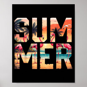 Herren Damen Sommer passende Familienferien Retro Poster
