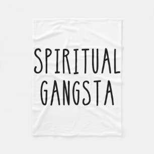 Herren Damen Yogi Lustig Yoga Spirituell Gangsta Fleecedecke
