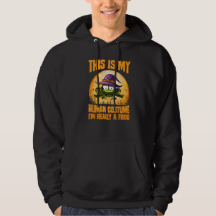Herren Das ist mein menschliches Kostüm, ich bin w Hoodie