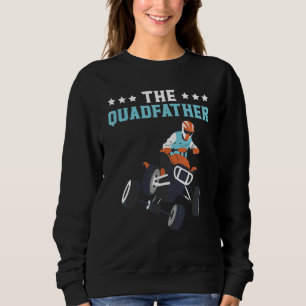 Herren Der Quadfather Atv Daddy Offroading Offroad Sweatshirt