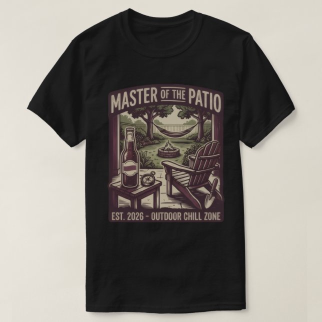 Herren des Patio T-Shirts (Design vorne)