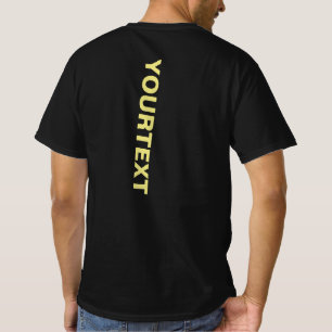 Herren-Doppelseitiger Front- und Rückseitendruck,  T-Shirt
