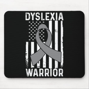 Herren-Dyslexie-Krieger _ Flagge dyslektisch _ Dys Mousepad