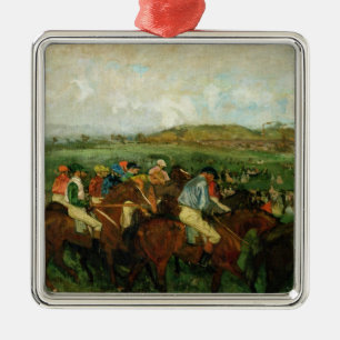 Herren Edgar Degass laufen, vor der Abfahrt Silbernes Ornament