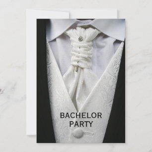 Herren Eleganter Anzug Junggesellenparty Einladung