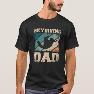 Herren Fallschirmspringen Vater Papa T-Shirt