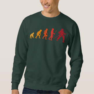 Herren Feuerwehr Evolution lustiger Feuerwehrmann Sweatshirt