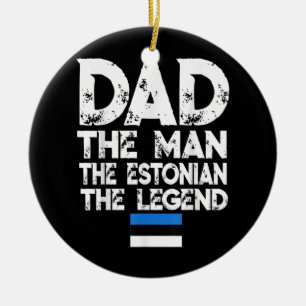 Herren Flagcastle Papa Die Estnische Legende Vater Keramik Ornament