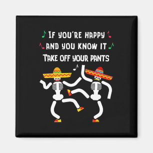 Herren Funny Cinco De Mayo Fiesta Sombrero Mustach Magnet