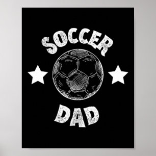 Herren Fußball Vater Familie Fußball Team Spieler  Poster