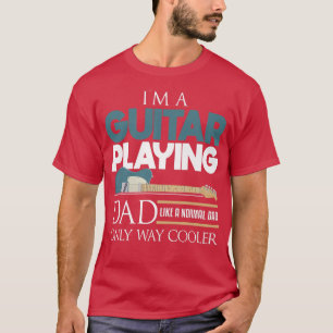 Herren Gitarre Papa cool Daddy Musiker Lustige Vät T-Shirt