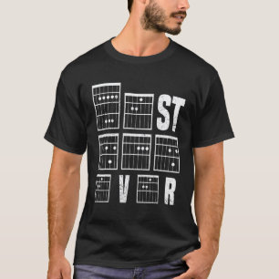 Herren Gitarrespieler Gitarrenakkord bester Vater  T-Shirt