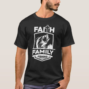 Herren Glaube Familie Angeln Religiös Christlich F T-Shirt