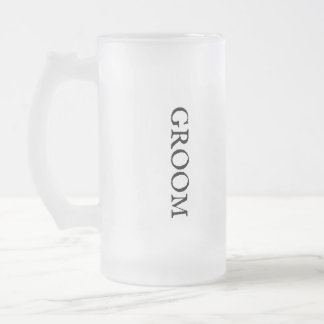 Herren Groom Hochzeit Mattierte Bier-Tasse Mattglas Bierglas