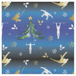 Herren Gymnastik Weihnachtsbaum Schneeflocke Stoff