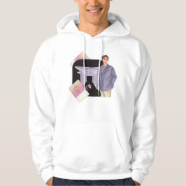 Herren Hanbok Stil & Zitronen-Gesichtsmaske Hoodie