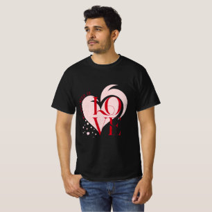 Herren "Heart Signature" LOVE T-Shirt - Modern