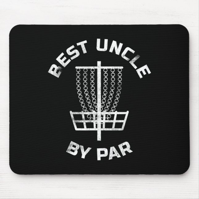 Herren Herren Disc Golf Geschenk Bester Onkel Von  Mousepad (Vorne)