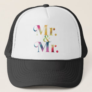 Herren & Herren Gay Junggesellenparty Schwule Ehe  Truckerkappe