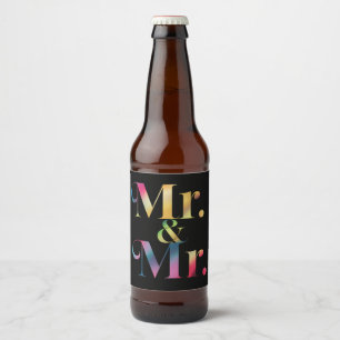 Herren & Herren Schwule Junggesellenparty Schwule Bierflaschenetikett