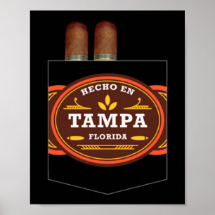 Herren in Tampa hergestellte Zigarrenliebhaber Ybo Poster