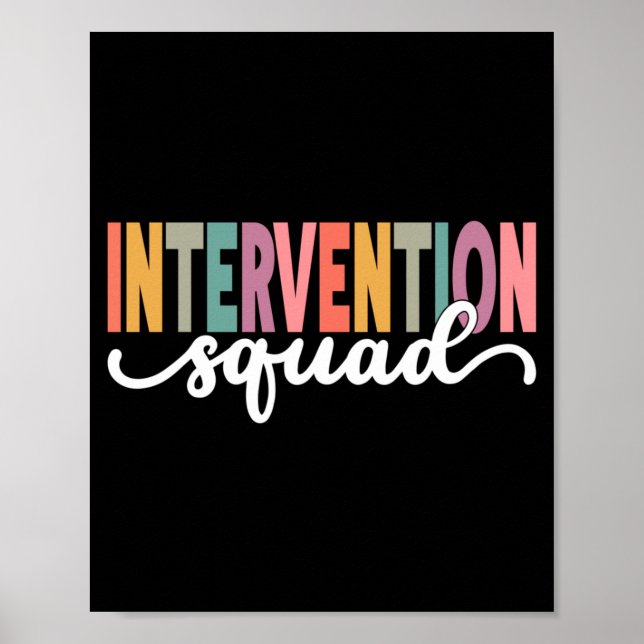 Herren-Interventionslehrer-Schulteam Poster (Vorne)