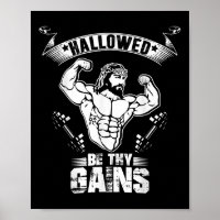 Herren Jesus Bodybuilding T-Shirt - Lustiges Jesus