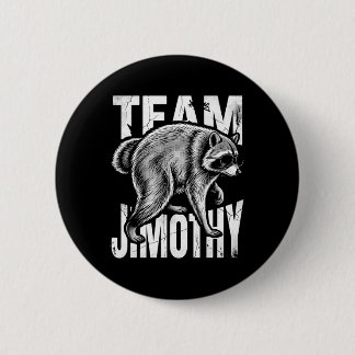 Herren Jimothy Waschbär Lustiger Müll Panda Team Button