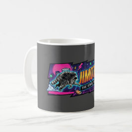 Herren Jimothy Waschbär T-Shirt Kaffeetasse