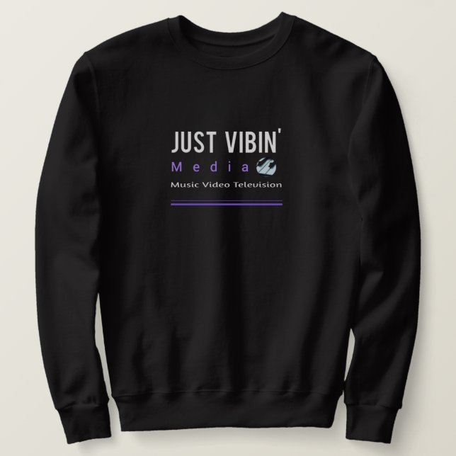 Herren Just Vibin' Media Sweatshirt (Design vorne)