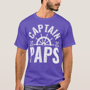 Herren Kapitän Paps Bootsbesitzer See Bootfahren V T-Shirt