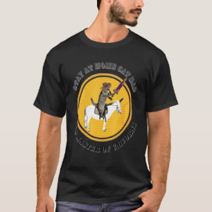 Herren Katzenpapa zum Bleiben daheim und Einhorn M T-Shirt