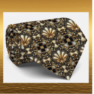 Herren Krawatte Art Deco Faux Diamant Halsbinden