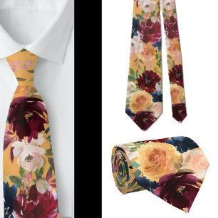 Herren Krawatte Blumen Hochzeit & Event Halskraw