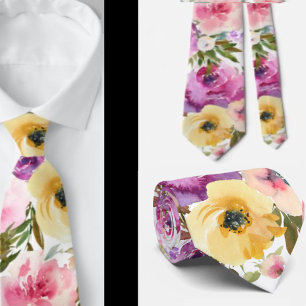 Herren Krawatte Blumenhalsband für Hochzeit und