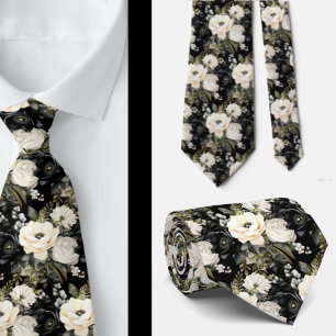 Herren Krawatte   Blumenhalsband für Hochzeit und 