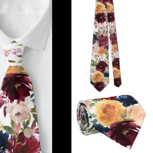 Herren Krawatte   Florale Hochzeits- und Event-Kra