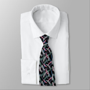 Herren Krawatte mit Blumenmuster