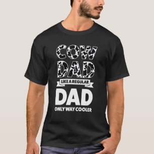 Herren Kuh-Vater wie ein normaler Vater Kühe Bauer T-Shirt