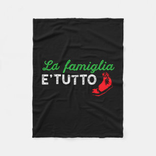 Herren la famiglia e tutto stolzer italienischer G Fleecedecke