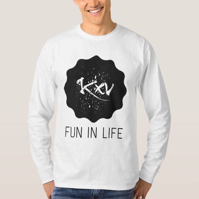 Herren Langarm Shirt Fun in Life  (Vorderseite)