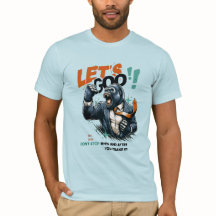 HERREN LET'S GOO LERNEN LERNEN JERSEY T-SHIRT
