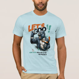 HERREN LET'S GOO LERNEN LERNEN JERSEY T-SHIRT 