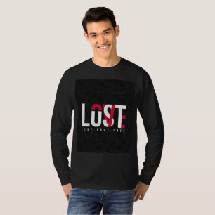 Herren LOST Graphic Sweatshirt - Heavyweight Urban T-Shirt