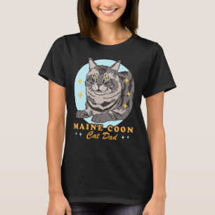 Herren Maine Coon Katzenvater Katzenbesitzer Maine T-Shirt