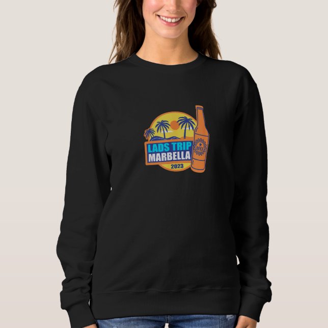 Herren Marbella Jungs Abschiedstrip 2023 Marbs Stu Sweatshirt (Vorderseite)