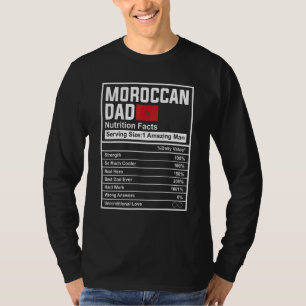 Herren Marokkanischer Vater Nährwertangaben Vatert T-Shirt