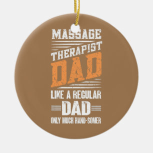 Herren-Massagetherapeut-Vater-Massagetherapie Keramik Ornament