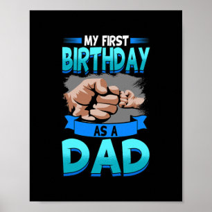 Herren Mein erster Geburtstag als Papa Mutterschaf Poster